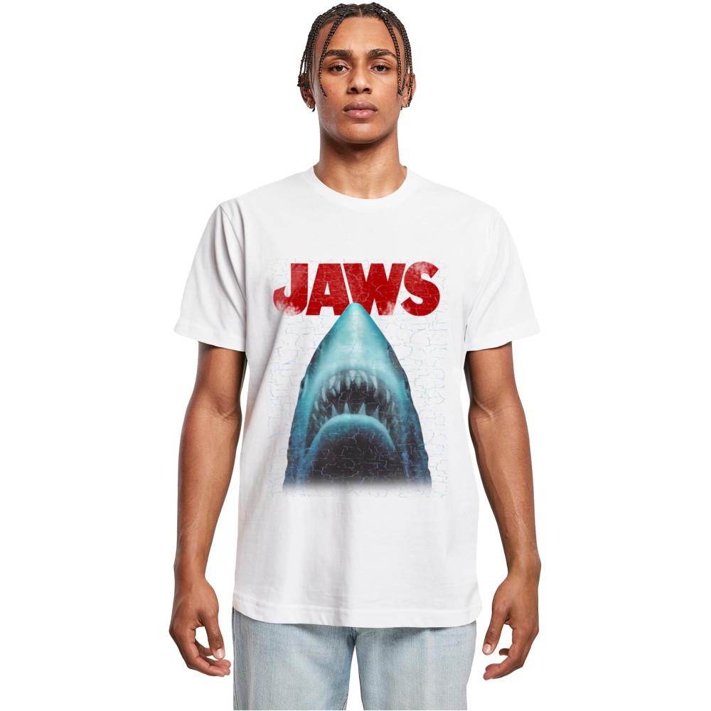 Merchcode Jaws - Poster Tshirt Homme - Blanc